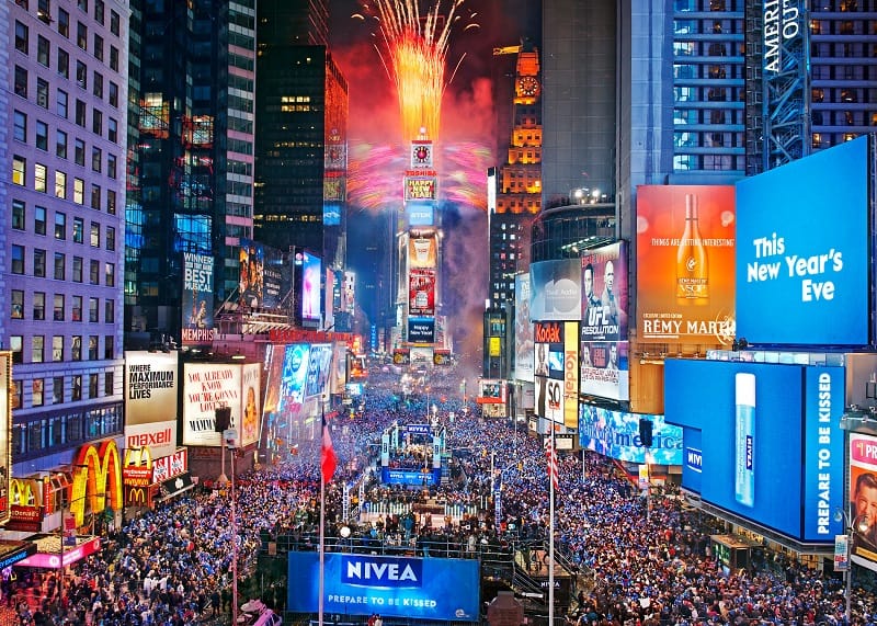 countdown ở Times Square